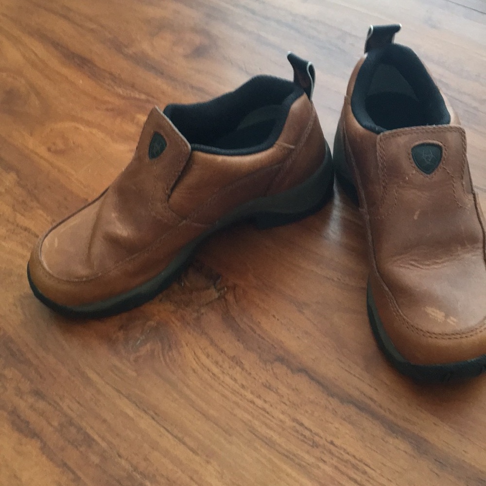 Ariat boys brown leather shoes US 1 EUR 31